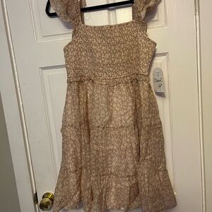 ARULA Cream Floral Mini Dress